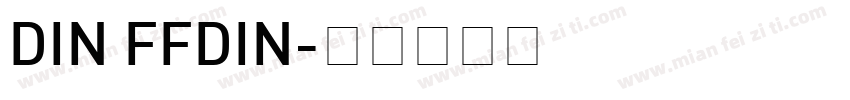 DIN FFDIN字体转换